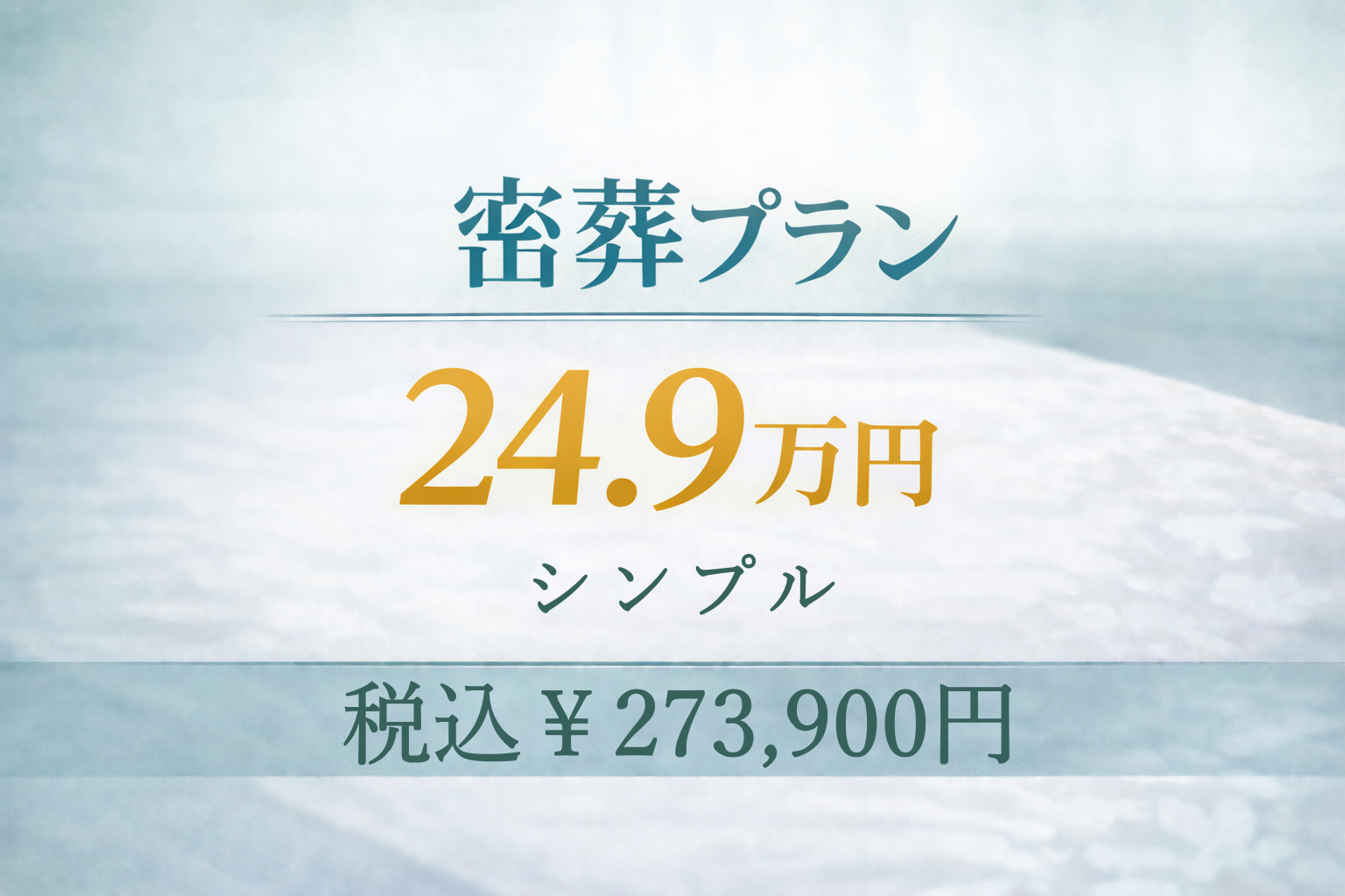 密葬プラン24.9万円