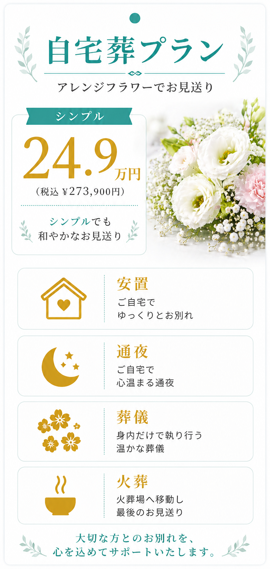 自宅葬プラン24.9万円